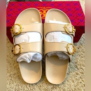 NWT Tory Burch Anatomic Slide Calf Leather